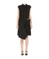 Max Mara Demetra Pleated Cap-sleeve Shirtdress In Black