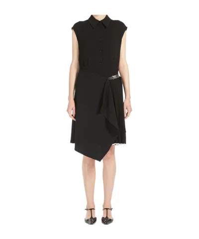 MAX MARA LAPEL SLEEVELESS DRESS