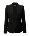 Max Mara Lapel Suit Jacket In Black