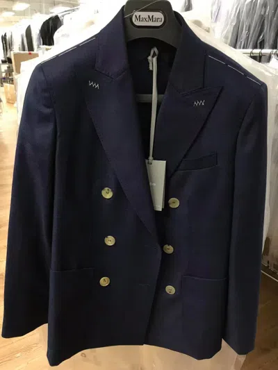 Max Mara Lapel Suit Jacket In Black