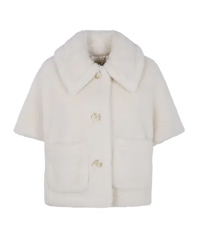 MAX MARA LAPEL WOOL CAPE