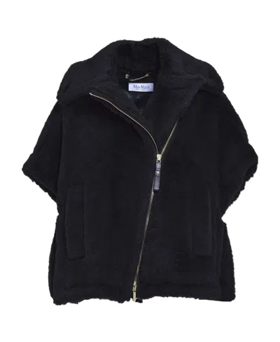 MAX MARA LAPEL ZIPPER CLOAK