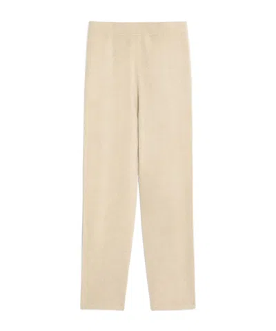 Max Mara Larch Cashmere Pants In Nude