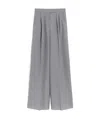 Max Mara Large Jambe Pants In Laine In Gray