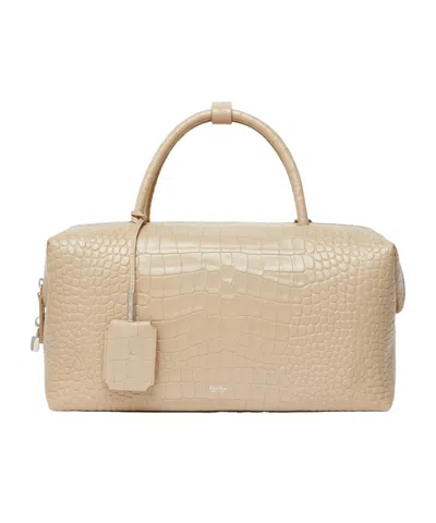 Max Mara Large Leather Handbag In Brown