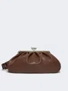 Max Mara Large Leather Pasticcino Bag In Brown