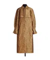 Max Mara Large Profile Jacquard Windbreaker In Brown