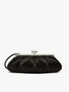Max Mara Large Satin And Silk Pasticcino Bag In Black