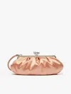 Max Mara Large Satin And Silk Pasticcino Bag In Pink