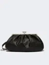 Max Mara Large Sheepskin Pasticcino Bag In Black