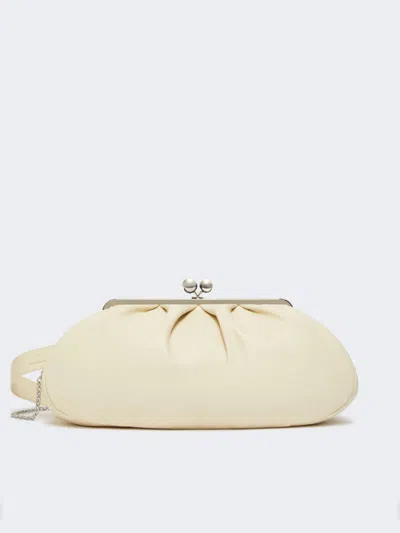 Max Mara Large Sheepskin Pasticcino Bag In Yellow