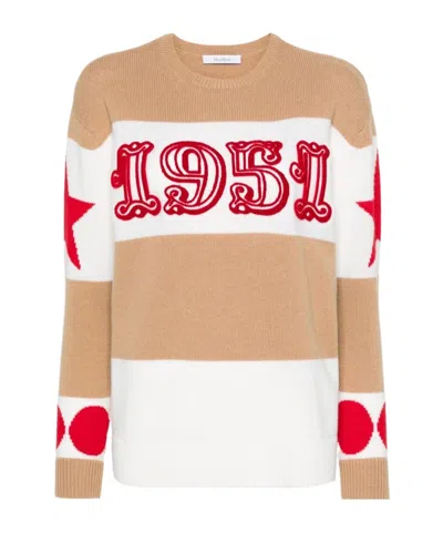 MAX MARA MAX MARA DIRCE STAR PATTERNED CREWNECK JUMPER