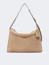 Max Mara Large Split Leather Handbag In Brown