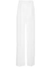 Max Mara Laringe High-waist Straight-leg Trousers In White