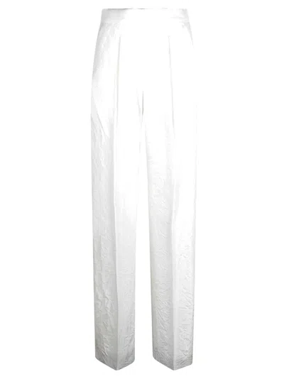 Max Mara Laringe Trousers In White