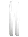 Max Mara Elegant Wide Leg Pants In White