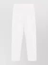 Max Mara Cropped White Pants With Tailored Silhouette In White