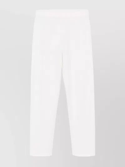 MAX MARA LARIX SOFT TEXTURE CROPPED TROUSERS