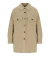 Max Mara Laser Camel Coat In Neutral