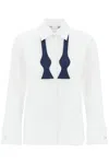 MAX MARA LASER SHIRT WITH BOW TIE