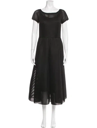 Pre-owned Max Mara Lasercut Accents Dress Set In Black