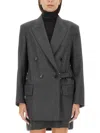 Max Mara Woman Blazer Charcoal Size 8 Virgin Wool In Grey