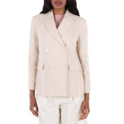 Max Mara Laura Double-breasted Linen Blazer