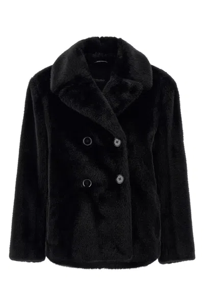MAX MARA 'LAURA' FAUX FUR COAT