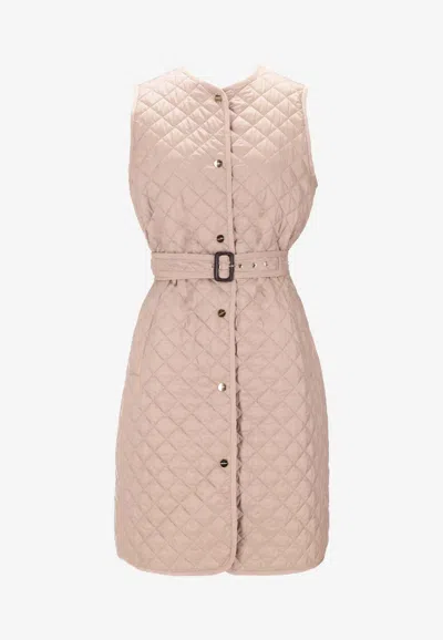 Max Mara Lauren Sleeveless Puffer Vest In Neutral