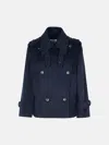 Max Mara 'laveno' Blue Wool Blend Coat In Blue