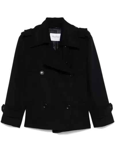 Max Mara Laveno Coat In Blue