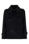 Max Mara Laveno Coat In Black