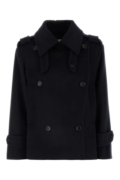 Max Mara Laveno Coat In Black