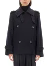 Max Mara Laveno Double-breasted Wool And Cashmere-blend Felt Coat In Blue