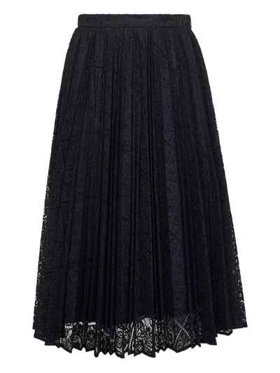 MAX MARA LEANDRO PLEATED MIDI SKIRT