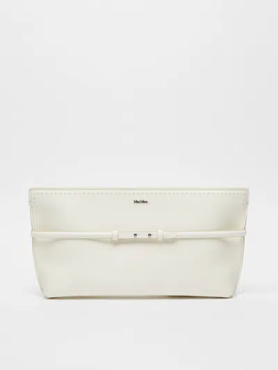 MAX MARA LEATHER ARCHETIPO CLUTCH WITH WRISTBAND