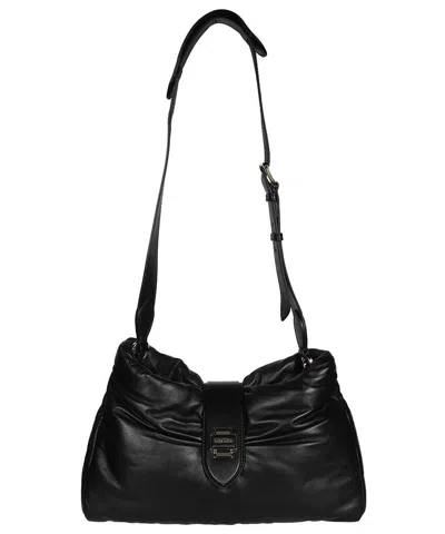 Max Mara Leather Bag In Black