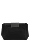 Max Mara Leather Belt Bag In Black