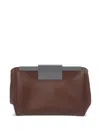 Max Mara Natural Leather Belt Bag In Brown