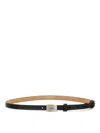 Max Mara Women's Leather Belt In Black