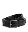Max Mara Leather Belt In Black