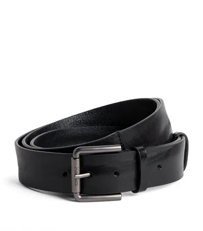 Max Mara Leather Belt In Black