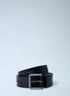 Max Mara Leather Belt In Black