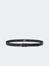 Max Mara Leather Belt In Black