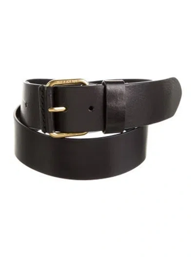 Pre-owned Max Mara Leather Belt In Black
