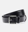 Max Mara Leather Belt In Black