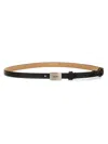 Max Mara Women's Leather Belt In Black