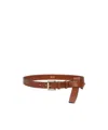 Max Mara Leather Belt In Black