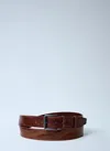 Max Mara Leather Belt In Brown