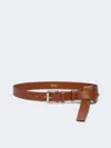 Max Mara Leather Belt In Brown